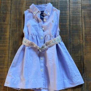 100% cotton Ralph Lauren Purple Dress size 18M